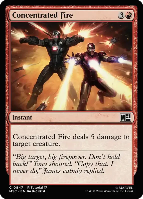 Marvel Super Heroes Set List - Concentrated Fire