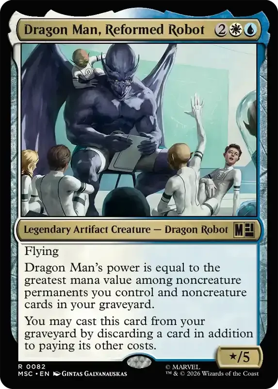 Marvel Super Heroes Set List - Dragon Man, Reformed Robot