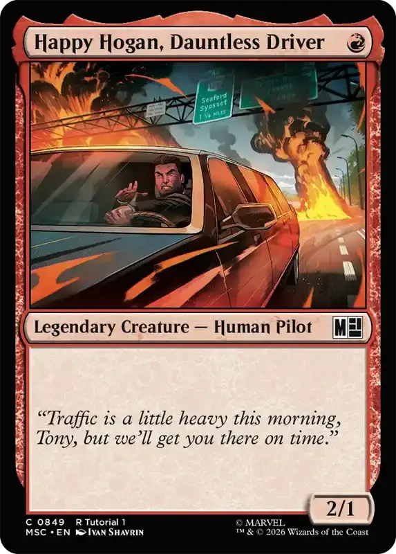 Marvel Super Heroes Set List - Happy Hogan, Dauntless Driver (2. Version)