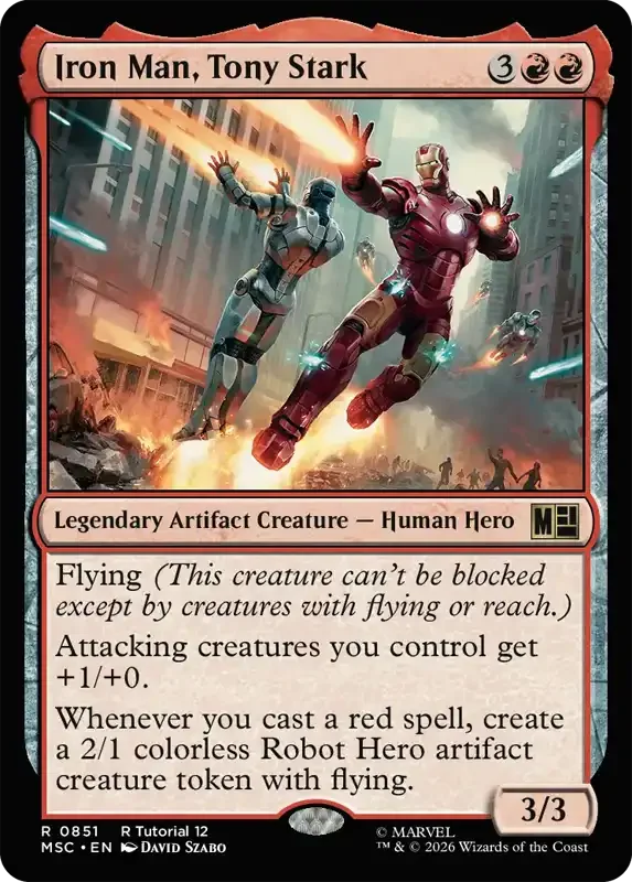 Marvel Super Heroes Set List - Iron Man, Tony Stark