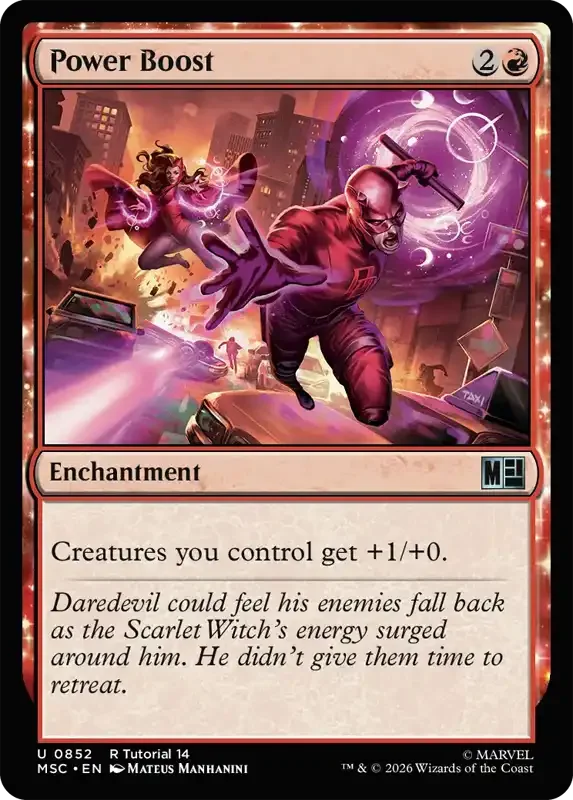 Marvel Super Heroes Set List - Power Boost