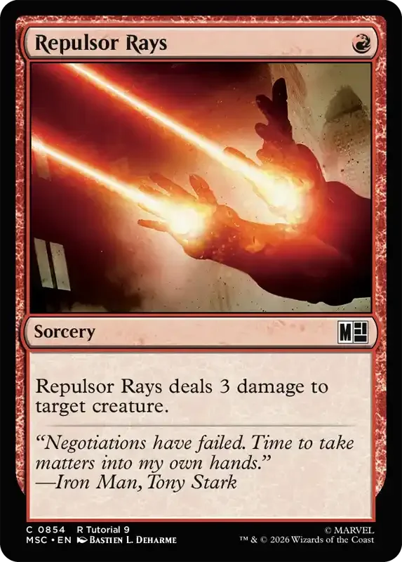 Marvel Super Heroes Set List - Repulsor Rays