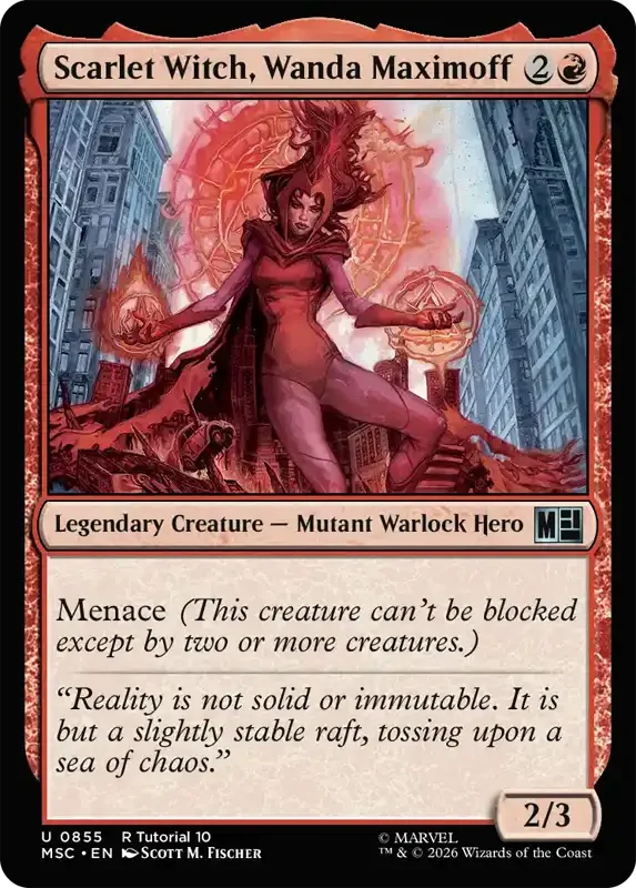Marvel Super Heroes Set List - Scarlet Witch, Wanda Maximoff