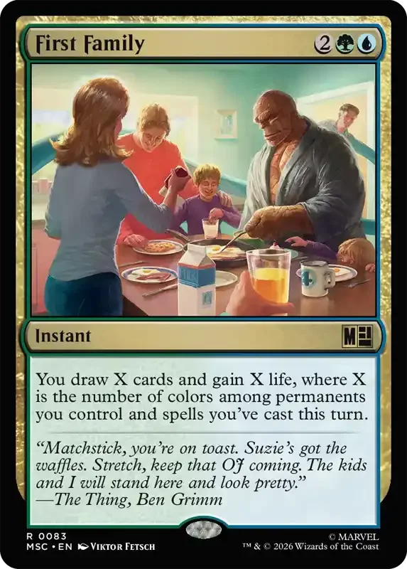 Marvel Super Heroes Set List - First Family