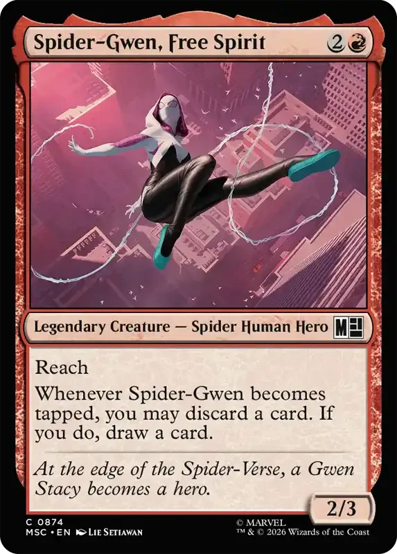 Marvel Super Heroes Set List - Spider-Gwen, Free Spirit