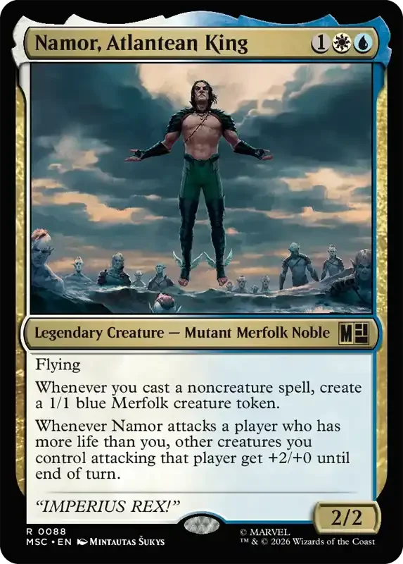 Marvel Super Heroes Set List - Namor, Atlantean King