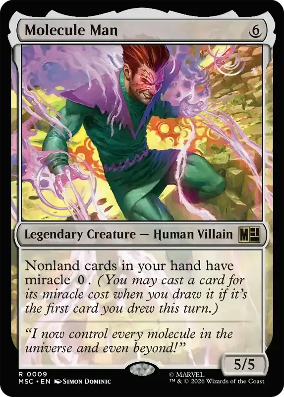 Marvel Super Heroes Set List - Molecule Man