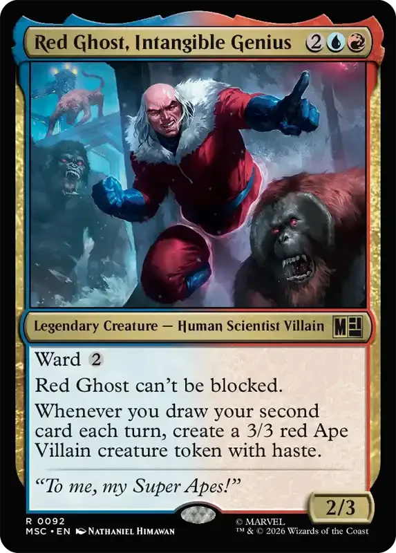 Marvel Super Heroes Set List - Red Ghost, Intangible Genius