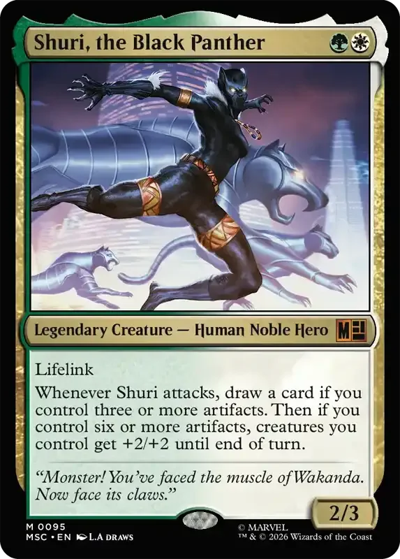 Marvel Super Heroes Set List - Shuri, the Black Panther