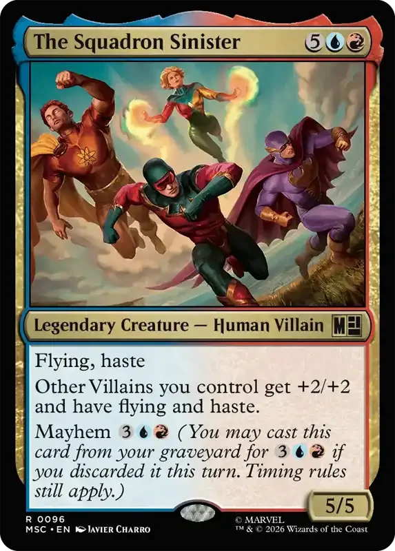 Marvel Super Heroes Set List - The Squadron Sinister