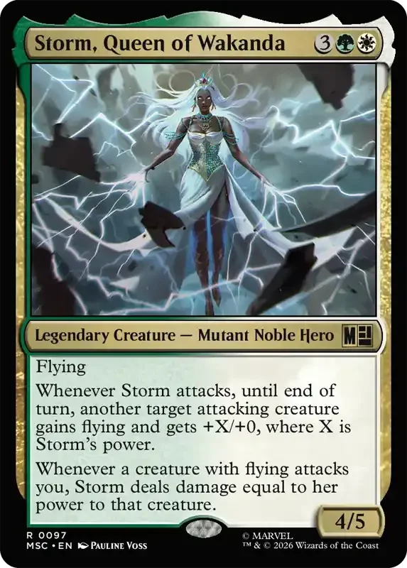 Marvel Super Heroes Set List - Storm, Queen of Wakanda