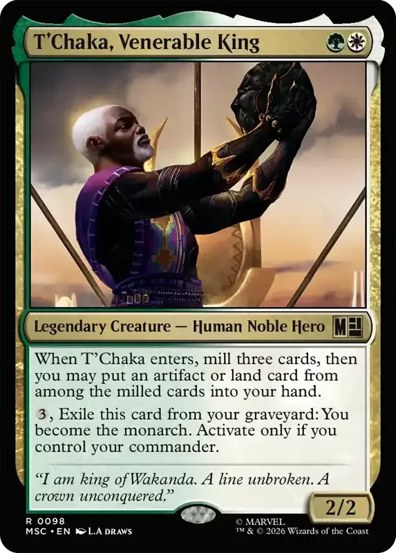Marvel Super Heroes Set List - T'Chaka, Venerable King