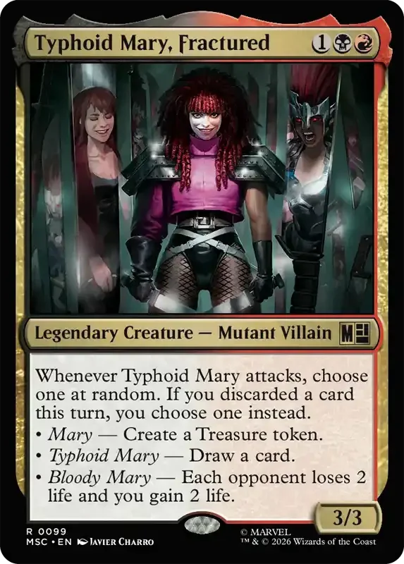 Marvel Super Heroes Set List - Typhoid Mary, Fractured