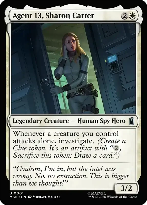 Marvel Super Heroes Set List - Agent 13, Sharon Carter