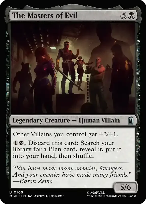 Marvel Super Heroes Set List - The Masters of Evil