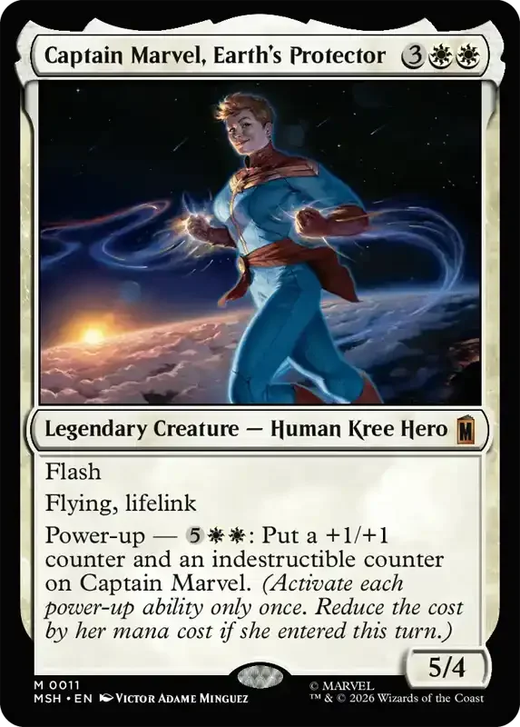 Marvel Super Heroes Set List - Captain Marvel, Earth's Protector