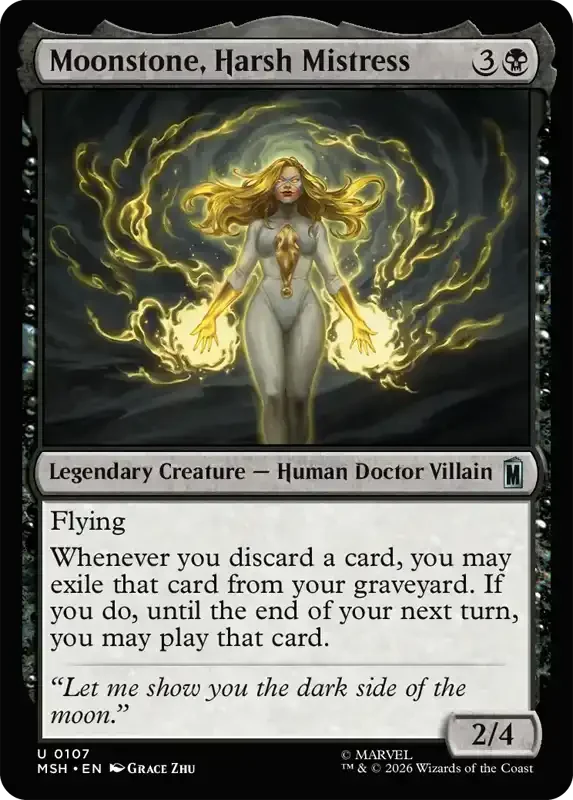 Marvel Super Heroes Set List - Moonstone, Harsh Mistress