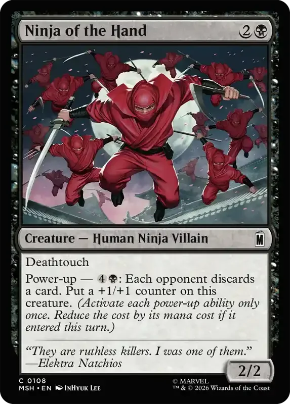 Marvel Super Heroes Set List - Ninja of the Hand
