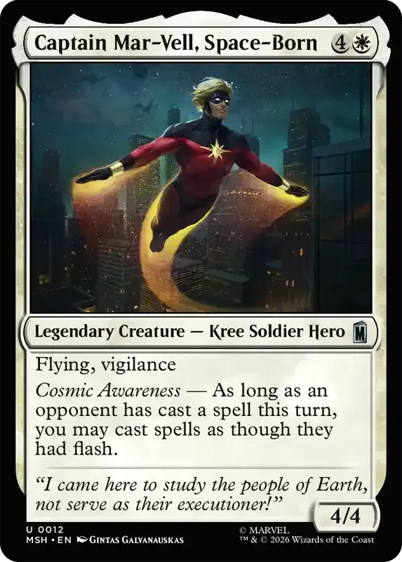 Marvel Super Heroes Set List - Captain Mar-Vell, Space-Born