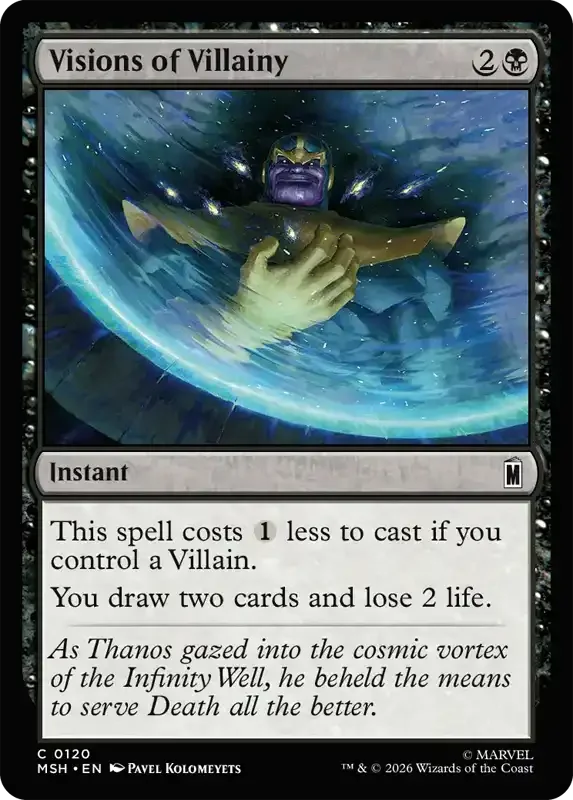 Marvel Super Heroes Set List - Visions of Villainy
