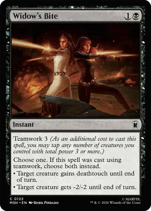 Marvel Super Heroes Set List - Widow's Bite