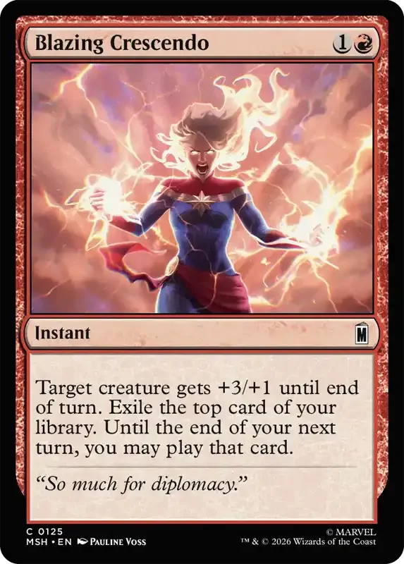 Marvel Super Heroes Set List - Blazing Crescendo