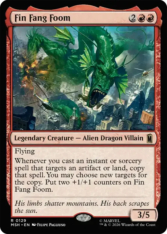 Marvel Super Heroes Set List - Fin Fang Foom