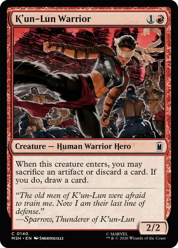 Marvel Super Heroes Set List - K'un-Lun Warrior