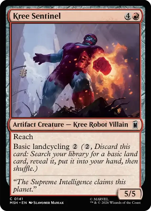 Marvel Super Heroes Set List - Kree Sentinel