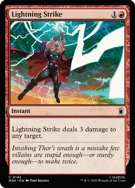 Marvel Super Heroes Set List - Lightning Strike