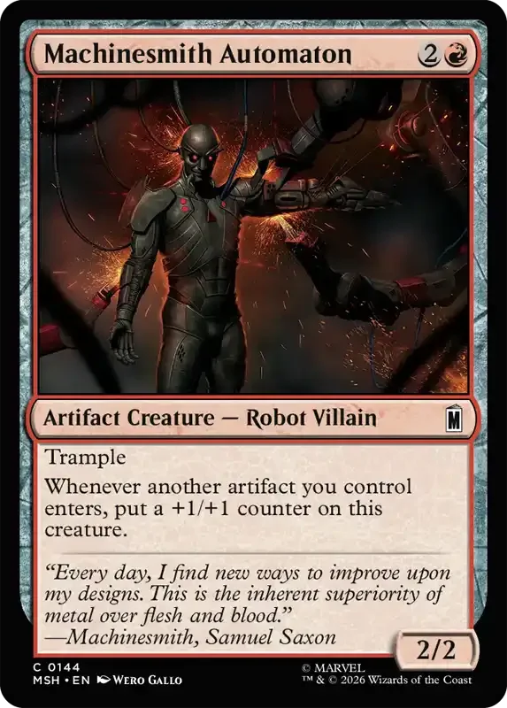 Marvel Super Heroes Set List - Machinesmith Automaton