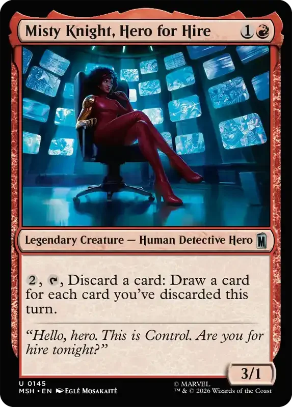 Marvel Super Heroes Set List - Misty Knight, Hero for Hire