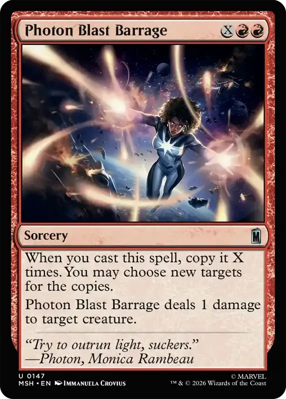 Marvel Super Heroes Set List - Photon Blast Barrage