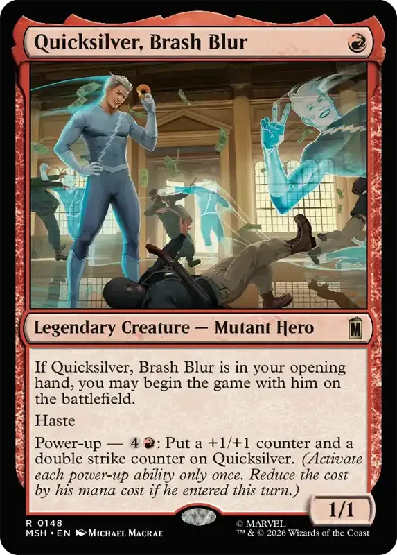 Marvel Super Heroes Set List - Quicksilver, Brash Blur