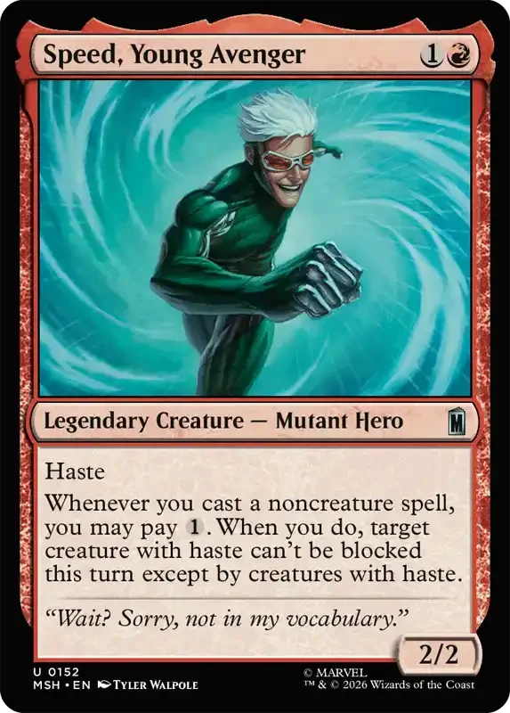 Marvel Super Heroes Set List - Speed, Young Avenger