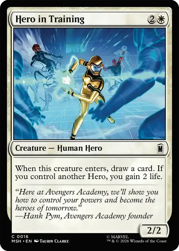 Marvel Super Heroes Set List - Hero in Training