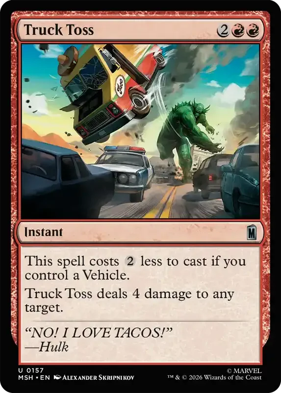 Marvel Super Heroes Set List - Truck Toss
