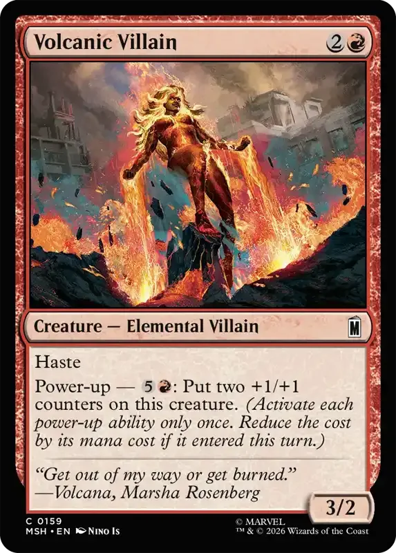 Marvel Super Heroes Set List - Volcanic Villain