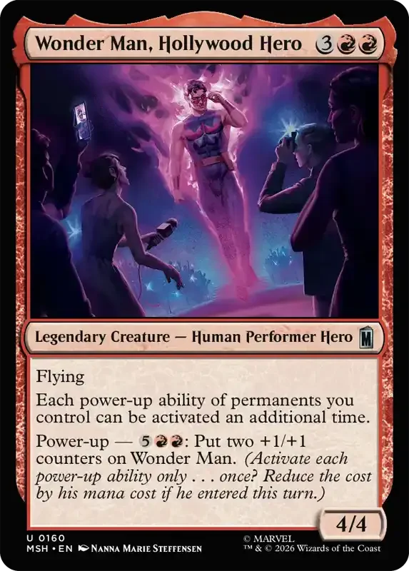 Marvel Super Heroes Set List - Wonder Man, Hollywood Hero