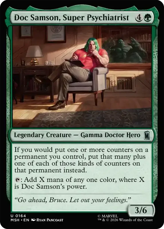 Marvel Super Heroes Set List - Doc Samson, Super Psychiatrist