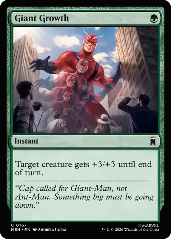 Marvel Super Heroes Set List - Giant Growth