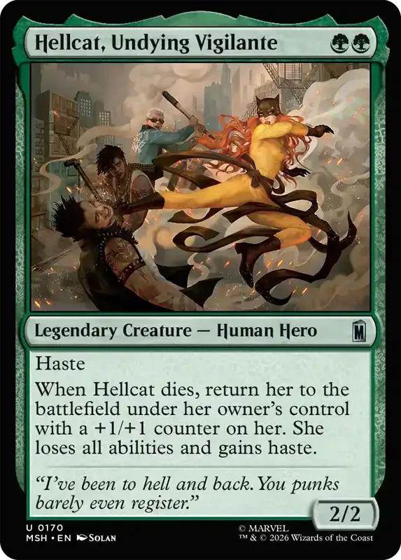 Marvel Super Heroes Set List - Hellcat, Undying Vigilante