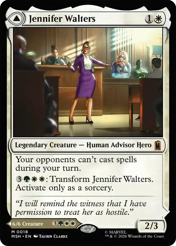 Marvel Super Heroes Set List - Jennifer Walters