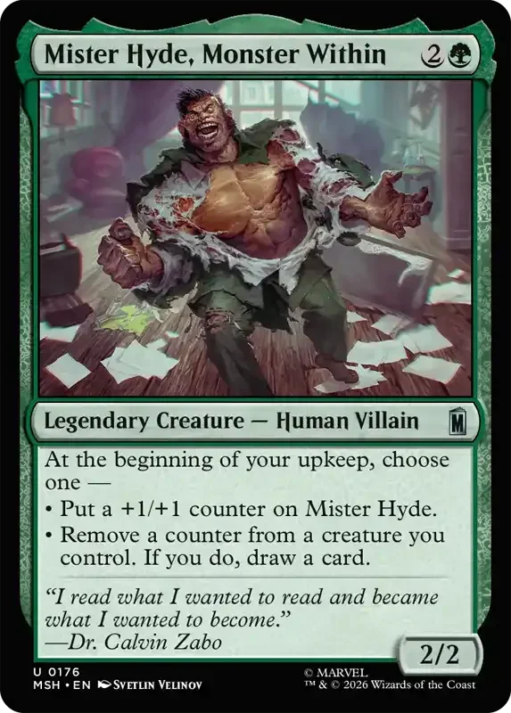 Marvel Super Heroes Set List - Mister Hyde, Monster Within