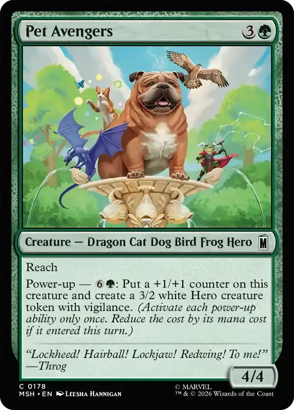 Marvel Super Heroes Set List - Pet Avengers