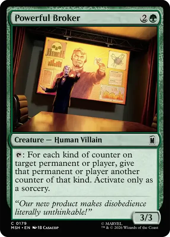 Marvel Super Heroes Set List - Powerful Broker