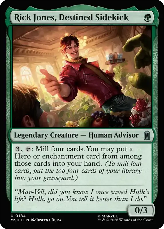 Marvel Super Heroes Set List - Rick Jones, Destined Sidekick