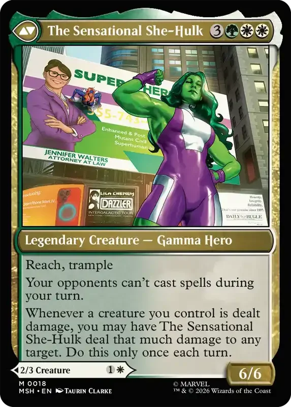 Marvel Super Heroes Set List - The Sensational She-Hulk