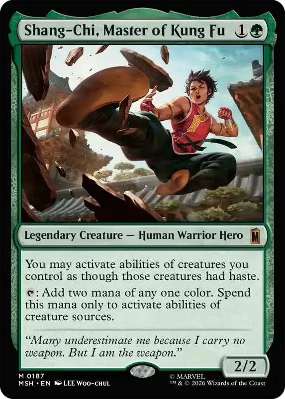 Marvel Super Heroes Set List - Shang-Chi, Master of Kung Fu