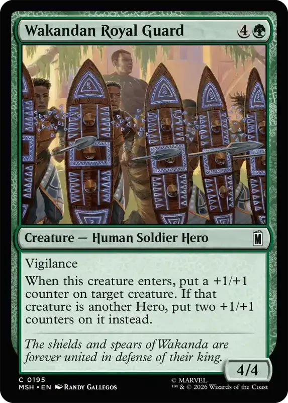 Marvel Super Heroes Set List - Wakandan Royal Guard